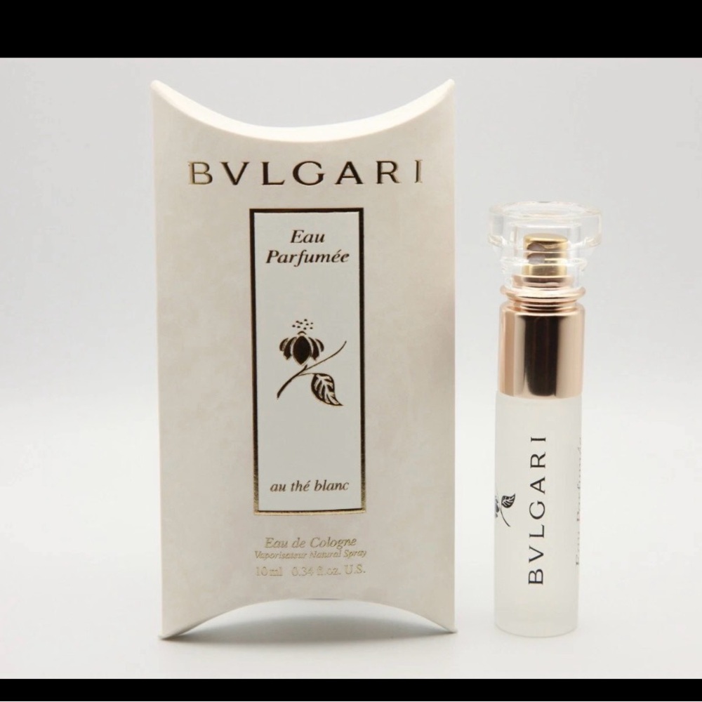 Bvlgari Eau Parfumée Au Thé Blanc Mini Spray - White and Gold